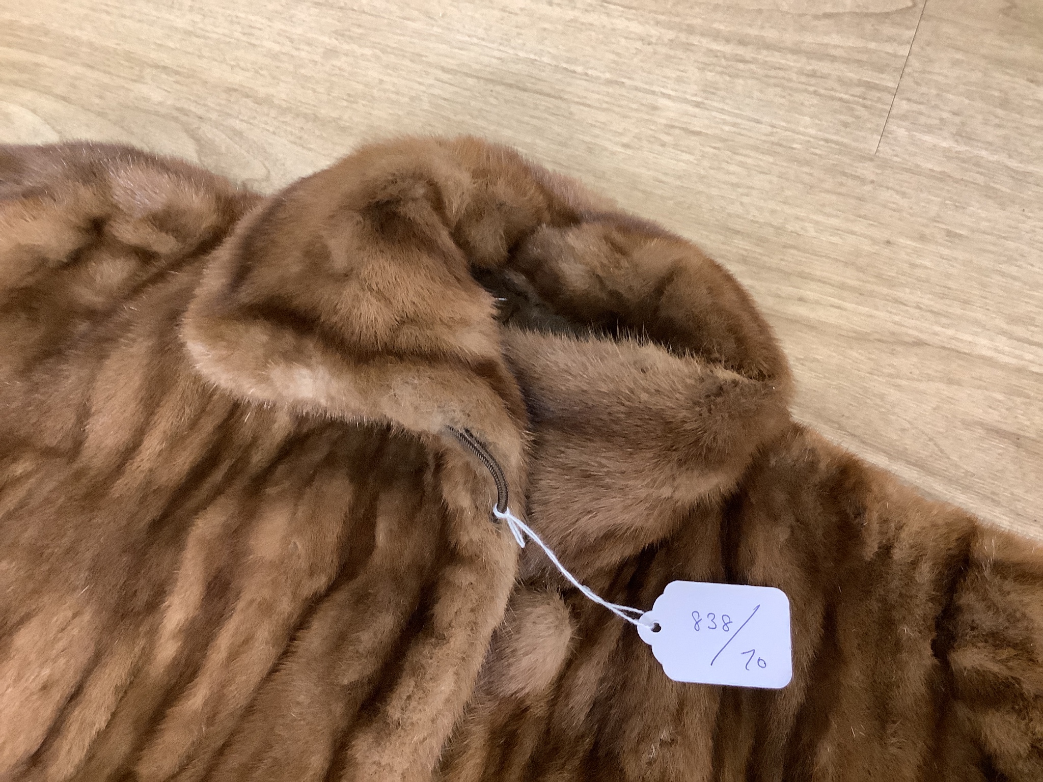 A Kate and Francis brown mink coat